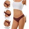 TERMEZY 3Pcs/Lot Sexy No Trace Panties for Women Ice Silk Low Waist Underwear Sports Lingerie G-string Briefs Female Intimates