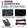 SAWAKAKI Interior Rubber Mats for Fiat 500, Door Pocket Mats with Logo, Non-Slip, Noise Reduction, Dress-Up Interior Parts, 13-Piece Set (Black)