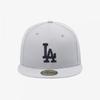 New Era La Dodgers Basic Fitted Cap Dolphin Grey