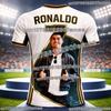 Ronaldo's Summer 3D Printed Family Wear Football Jersey T-shirt Is Loose and Comfortable Suitable for Outdoor Wear