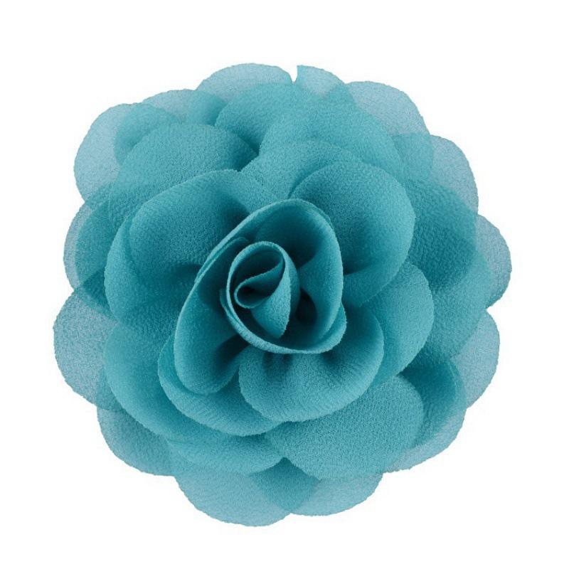 8cm Handmade Pearl Chiffon Rose Flower for Shoes, Hats, Clothing, and Headwear Accessories