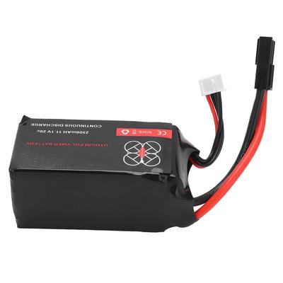 Upgrade 11.1V 2500mah 20C Lipo Battery Rechargeable for Parrot Drone RC Quadcopter