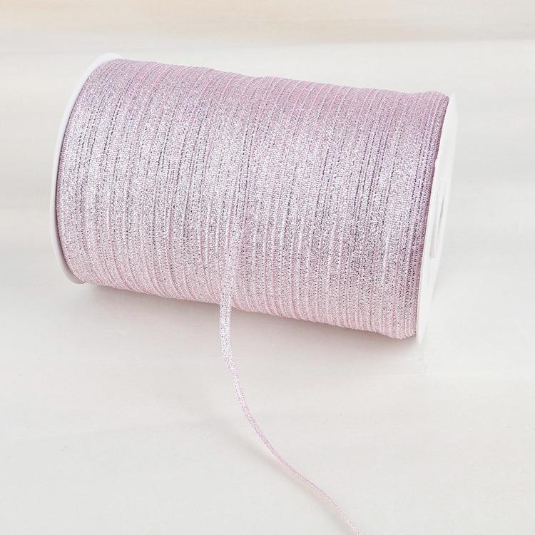 Silver & Gold Glitter Ribbon for Gift Box Packaging, DIY Materials, Earrings, Hair Accessories, and Hat Decorations