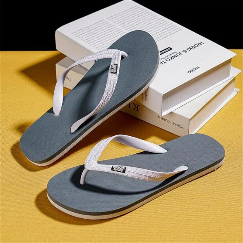 Fashion Men's Minimalist Flip Flops Summer Fashion Outdoor Anti Slip Wear-resistant Sports Sandals with Soft Beach Women's Casual Shoes