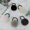 LALA Natural Mink Ball Hair Tie - Brown