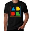 Abdl Color Transparent Block Logo Outline W Tshirt Casual Graphic Print Tee