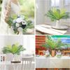 Artificial Palm Plants,Faux Plastic Palm Leaves Decor for Outdoor Indoor Garden,DIY Party Wedding Decoration Planter Filler