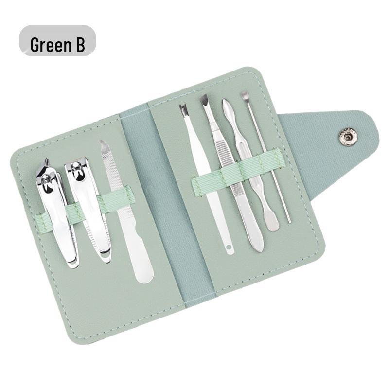 

Очаровательный набор из 7 предметов: складные кусачки для ногтей и ножницы, набор косметических инструментов