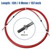 Motoforti Marine Throttle Shift Remote Box Cable, Type 3300/33C, Compatible with Yam Aha Outboard Motor Steering Systems, Red, 4 Meters Long, 1 Piece