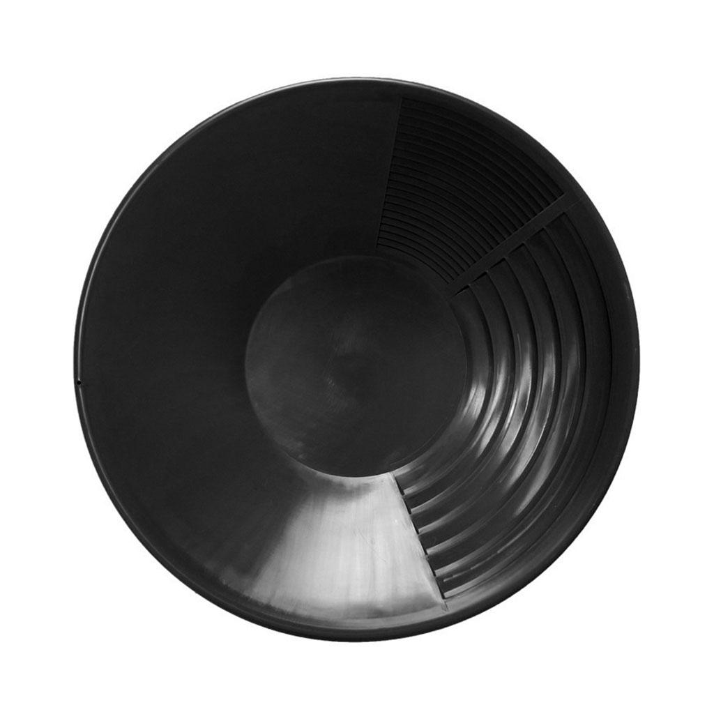15-inch Gold Panning Basin Nugget Sluicing Pan for W/ Dual Riffles Prospecting Dredging River Tool for Metal Detector Pa