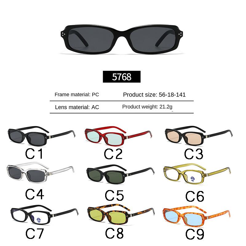 Retro Square Sunglasses Women Men Vintage Brand Designer Sun Glasses Outdoor Leisure Travel Shade Lady Man Glasses UV400