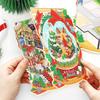 Christmas 2.5D Visual Pocket House Scene Stickers Landscape Stickers Stacking & Pasting DIY Stickers Festival Gifts Xtmas Decor