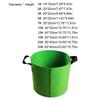 Nonwoven Fabric Grow Bags Garden Plant Pots with Handle Nonwoven Texture Suitable for Growth of Vegetables and Flowers
