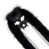 Adjustable Elastic Strap Wolf Mask Viking Skull Mask, Long Fur Ear Tassel Headpiece for Cosplay Themed Party Costume Headgear Party, Halloween