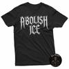 Abolish Ice Gothic Metal Schriftart Statement 100% Baumwolle T-Shirt Herren T-Shirts Oberteil