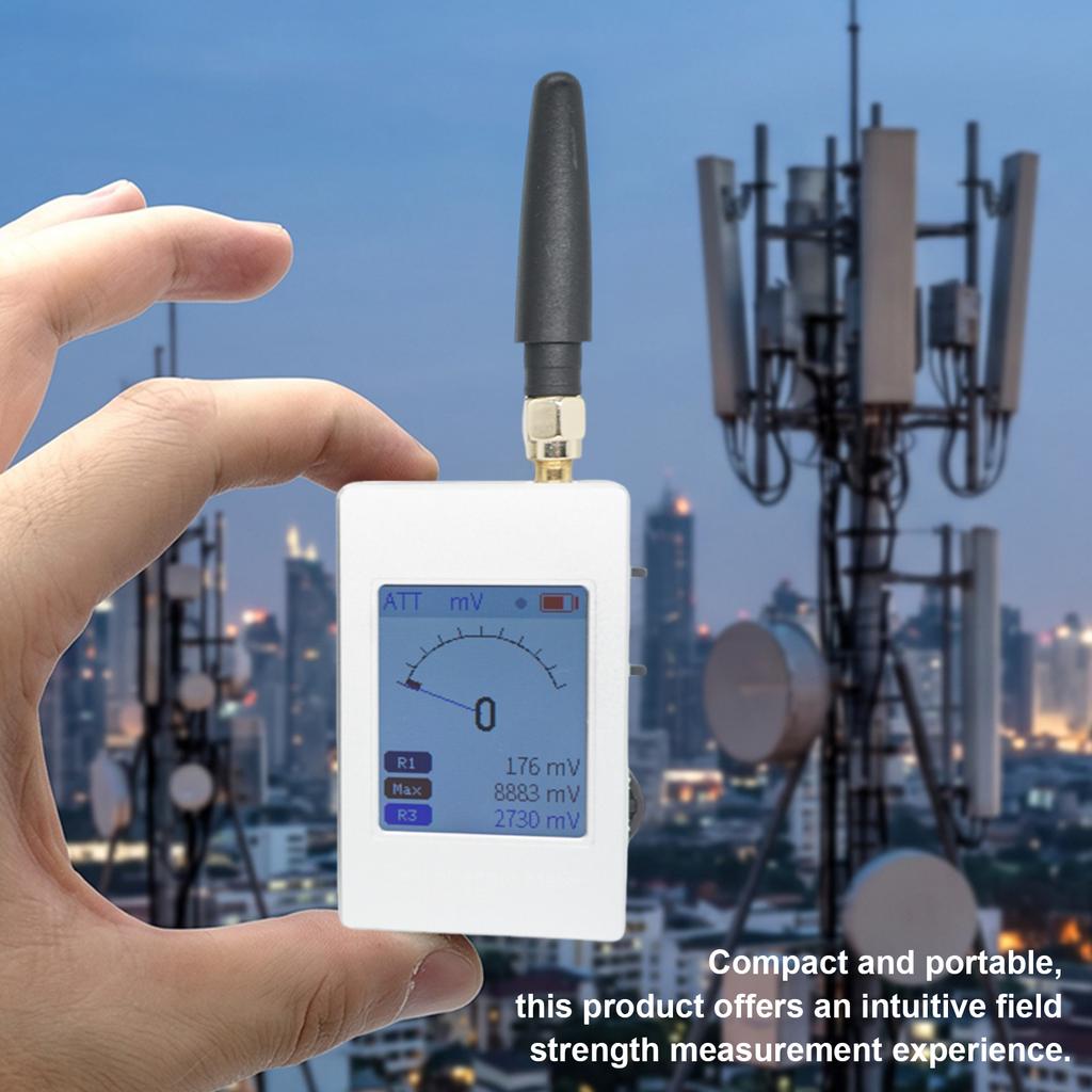 P&N Gain Switchable RF Signal Detector 0.5MHz-5GHz +50dBm~-70dBm with 4 Modes High Sensitivity Fields Intensity Indicator