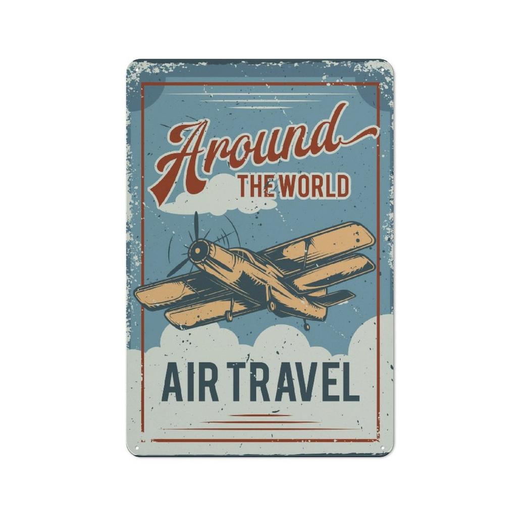 1 Pack Distressed Vintage Tin Sign with Rustic Rusted Tone for Home Bars or Garages, Size Options Include 20x30cm or 30x40cm