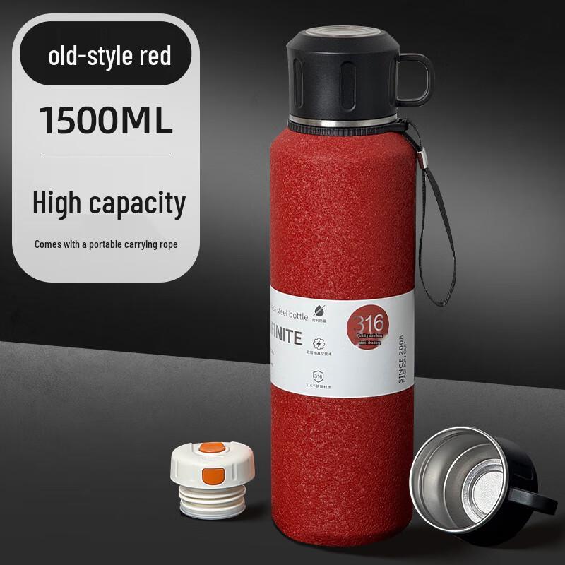 Men s Large Capacity Stainless Steel Insulated Thermos