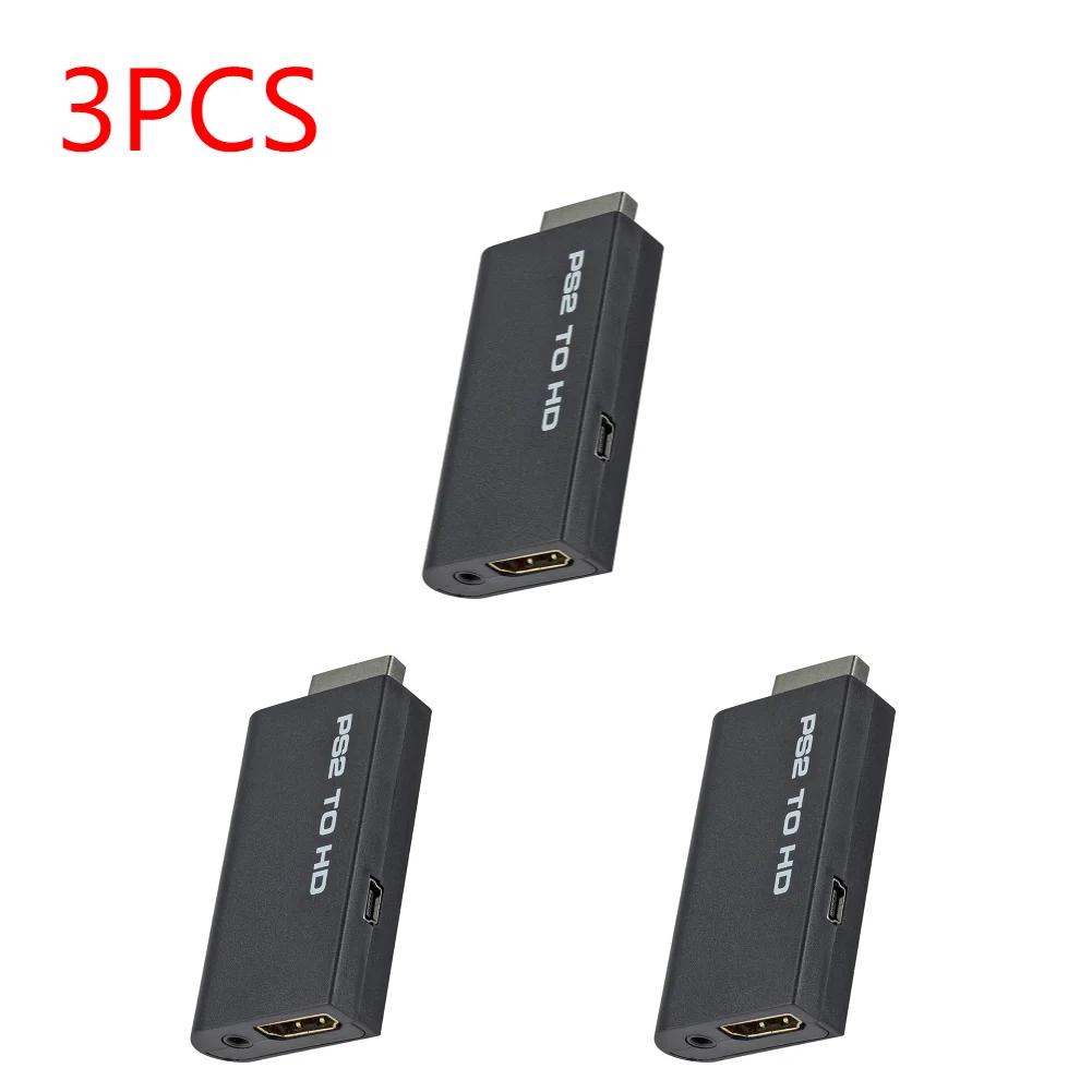 1-3 Stück Für PS2 zu HDMI-kompatibler Audio-Konverter 1080P Full HD Video-Konvertierungs-Übertragungsschnittstelle Spielkonsole zu HDTV