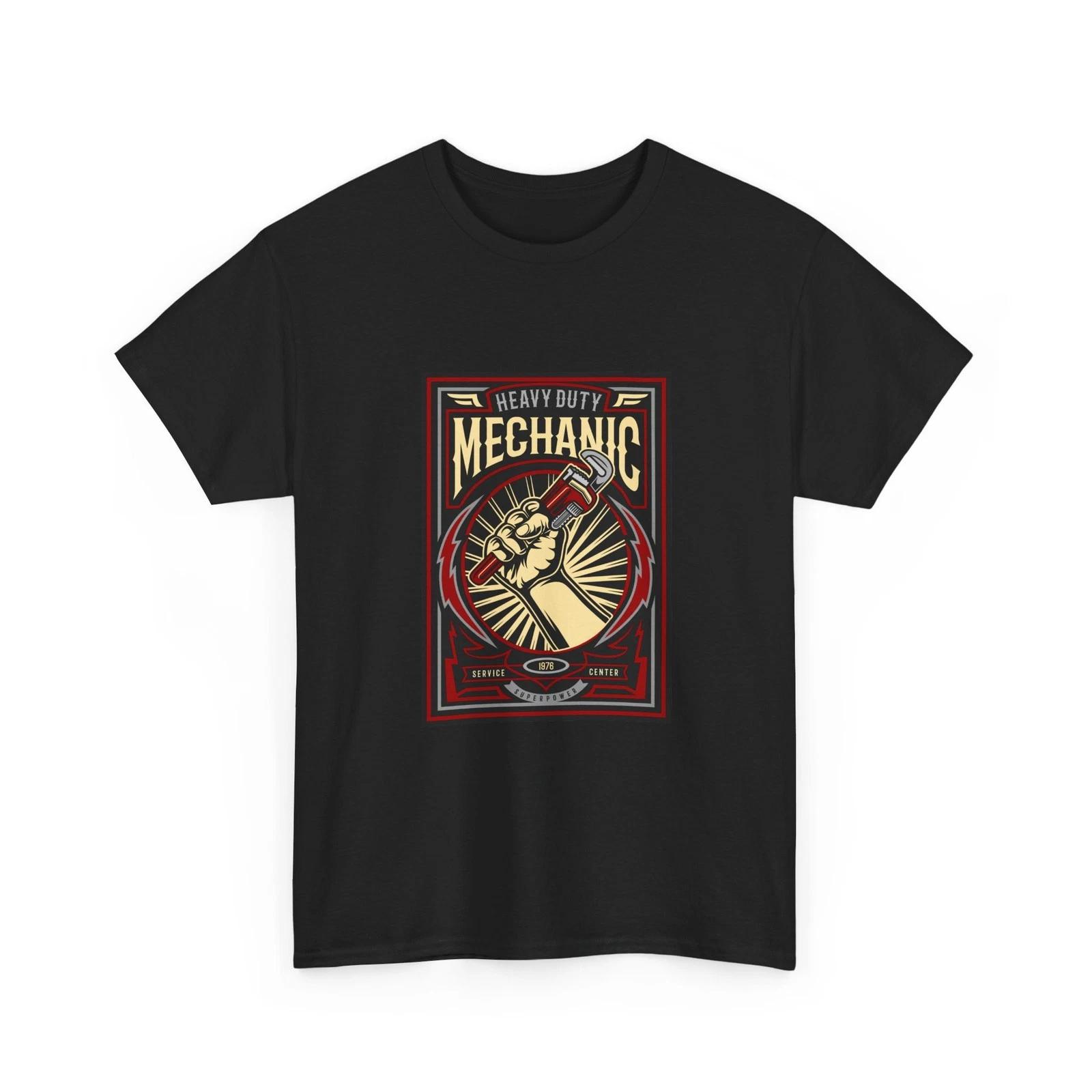 Heavy Duty Mechanic graphic Tee | Wrench Fist Vintage Repair Shirt, Quality S