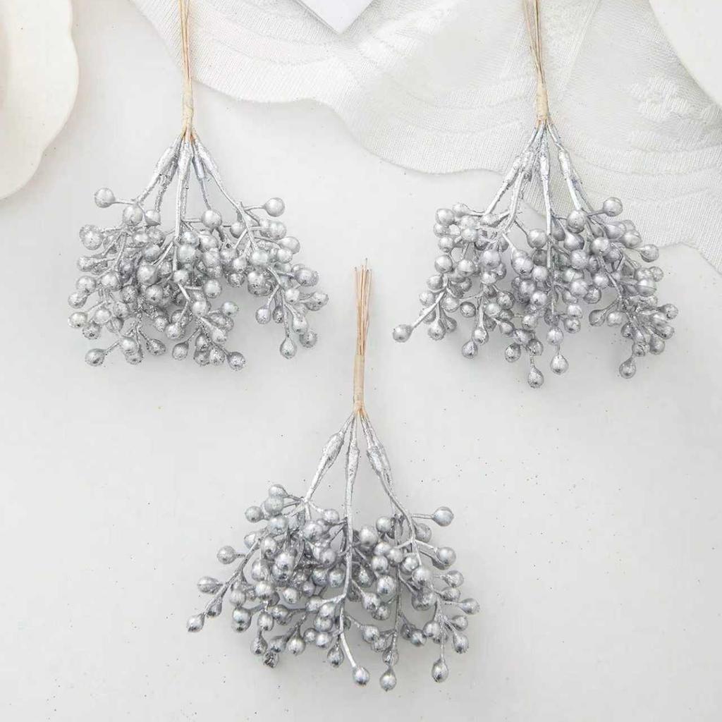 1/5pcs Artificial Flowers Plants Home Room Christmas Tree Wedding Decorat Bridal Accessory Clearance Artistic Table Arrangements