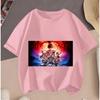 2026 Teenagers Kids Stranger Things Cartoon 2D Printed Casual Summer Short Sleeve T Shirt Hot Sale