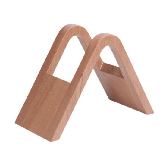 Coffee Filter Holder Storage Rack Stand for Multiple Filter Papers Solid Wood Open Design Keeps Filters Dry Neat Easy Access Coffee Brewing Organizer