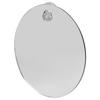 Round Shower Mirror AntiFog Shaving Mirror Wall Hanging Shatterproof Mirror for Bathroom