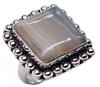 Brown Lace Agate Natural Gemstone Antique Design Ring US Size-6.75 A33