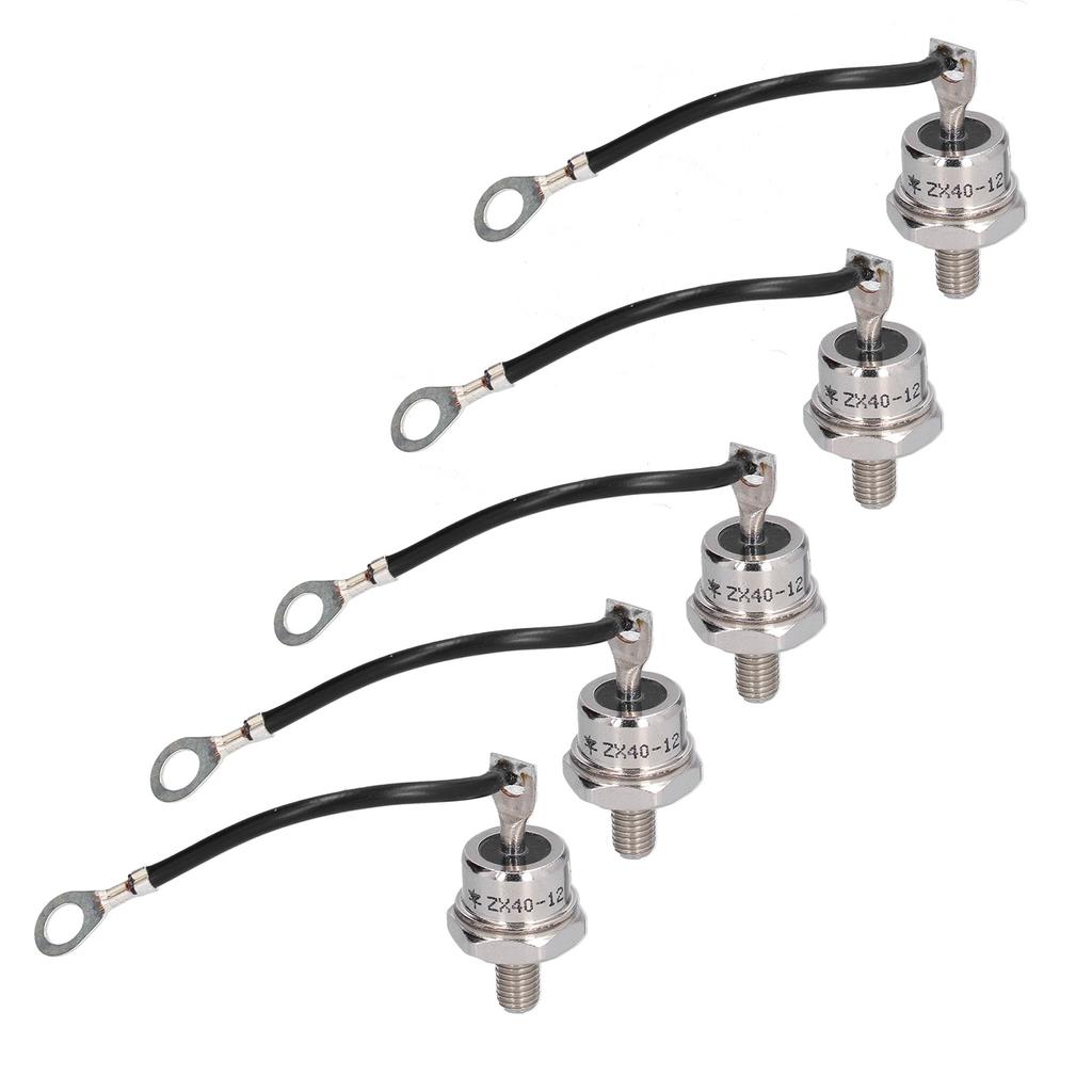 5Pcs Rectifier Diode Reverse Brass 40A 1.2KV Set Kit ZX40?12 for Battery Converter