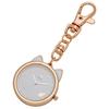 Fieldwork Women's Analog Pocket Watch with Keychain and Bag Charm, White, MKK2305P-1