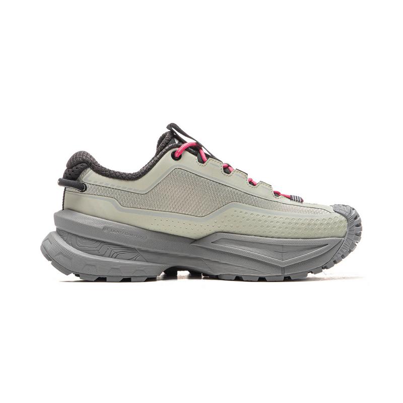 Li Ning Outdoor CF Tracing, Xingchuan Cushioning Abrasion Resistant Rebound Low top Hiking Shoes Unisex Ore Gray AHTV047-3