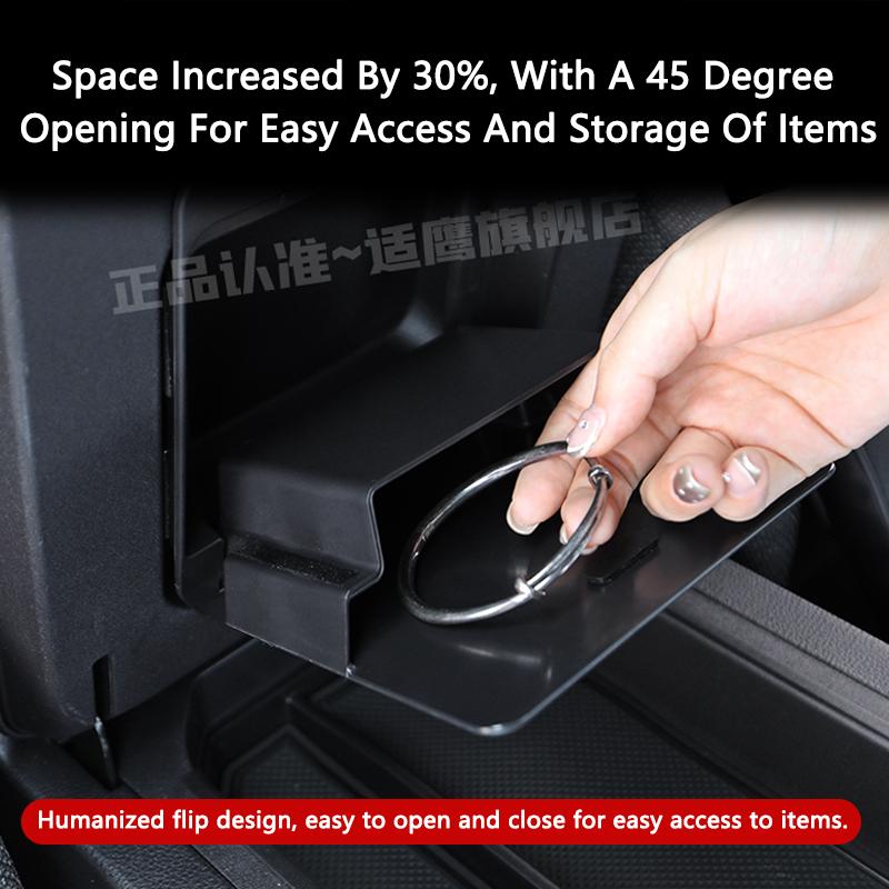 QHCP Car Armrest Box Privacy Storage Box ABS Armrest Box Storage Box Organizer For Toyota Prado LC250 2024 Interior Accessories
