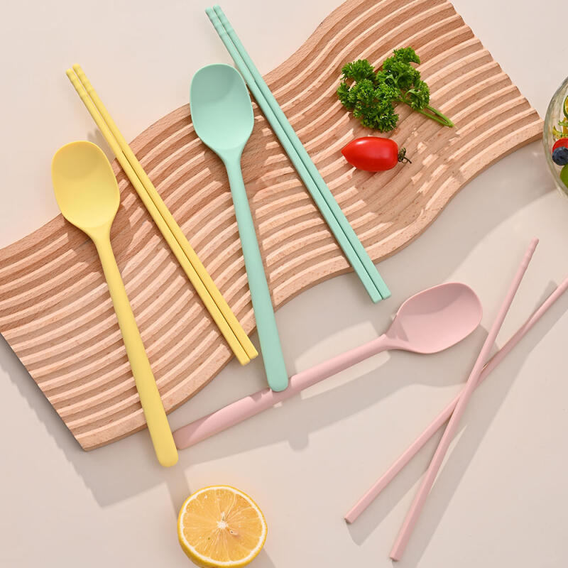 Cozy High-Strength Silicone Spoon Set (6 Colors) pink