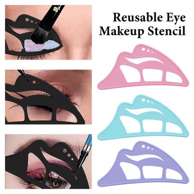 5-In-1 Silicone Eyeshadow Stencil Tool Reusable Beginner Eyeshadow Assistant Eyeshadow Drawing Guide Helper Shaper Eyeshadow Mapping Template