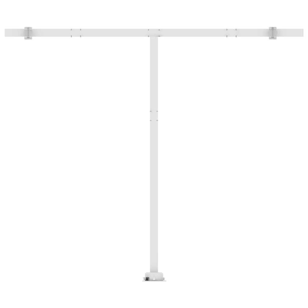 Buy Freestanding Manual Retractable Awning 400x300cm Yellow White at