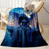 Gothic Style Blanket Soft Warm Cozy Suitable for Office Chair Bedding Chair for All Occasions Modern Gift for Travel Home Birthdays