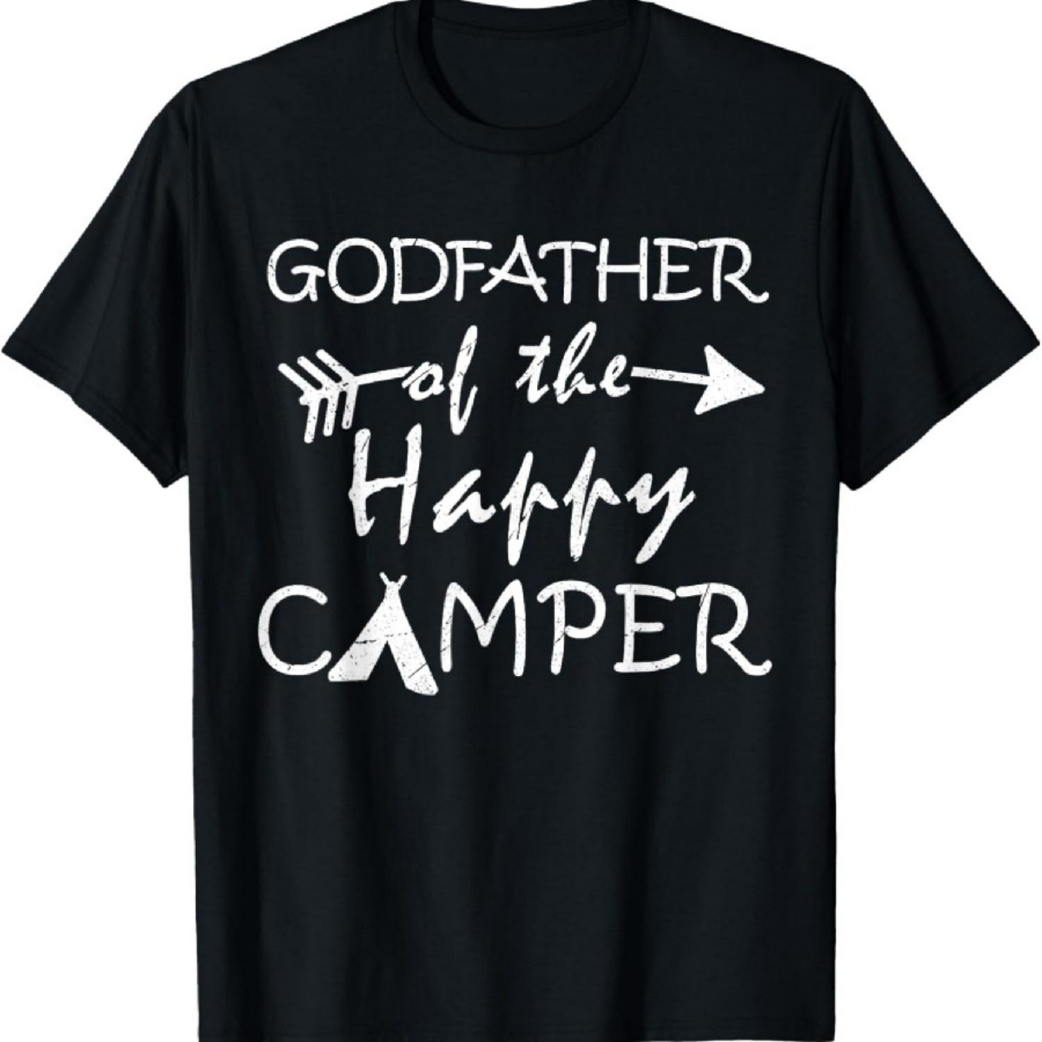 Мужская футболка «Крестный отец счастливого туриста» Мужская походная футболка «Крестный отец» S