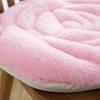 Plush Rose Design Thickened Quilted Chair Mat Office Home Dining Chair Cushion Tatami Floor PP Cotton Cushion Mat