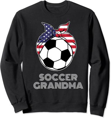 Soccer Grandma Grandparents US Grandmom Soccer Player Unisex Crewneck Sweatshirt
