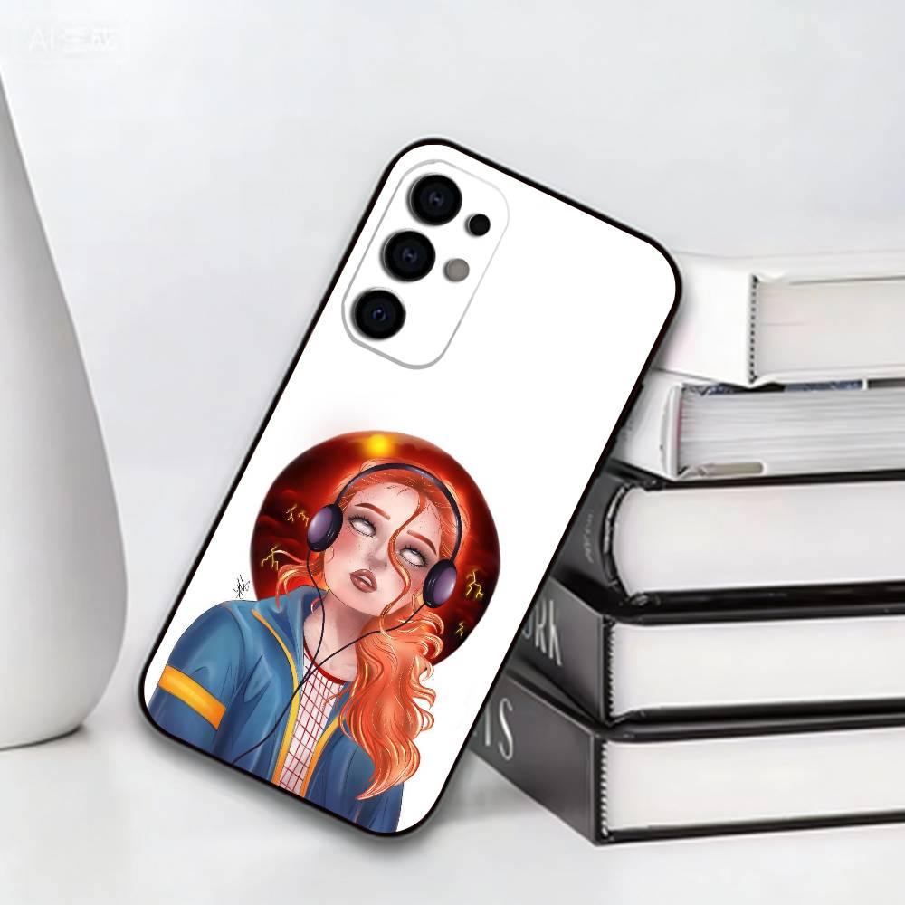 M-Max Mayfield Phone Case For Samsung S25,S24,S21,S22,S23,S30,Ultra,S20,Plus,Fe,Soft Silicone Black Cover Samsung S25
