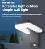 DurableDurableOutdoor Solar Garden Wall Light Led Courtyard Human Body Induction Wall Light Waterproof Corridor Aisle Light