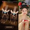 Ancient Tang-Style Pearl Hair Tassel Headdress - Versatile Hanfu Concubine Hair Accessories