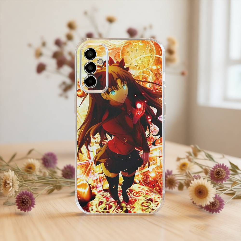 Fate Rin Tohsaka Phone Case Transparent Silicone Soft For SamsungA10,12,20,21S,30,31,40,50,51,52,70,71