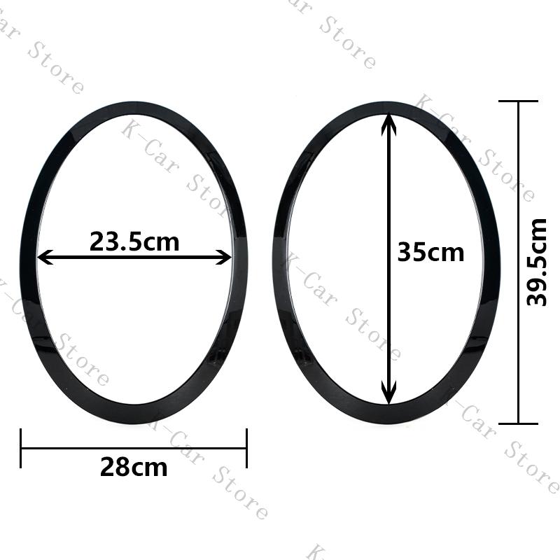 4pcs Front/Rear Lamp Frame Headlight Cover Trim Ring For MINI COOPER F55 F56 F57 2014-2025 Car Accessories 51137300631