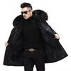 New men's imitation fox imitation raccoon fur integrated medium and long coat winter imitation fur coat