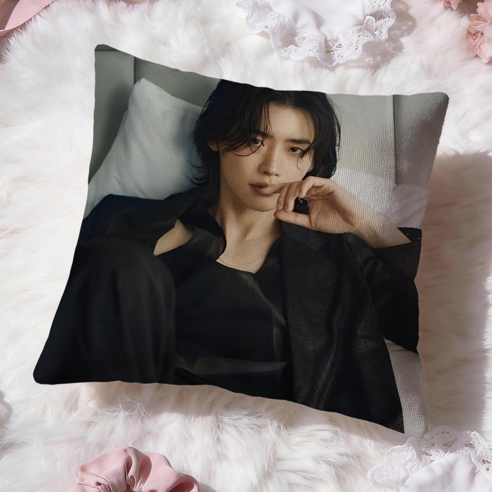 Actor L-Lee Jong S-Suk Cushion Cover Premium Comfort Reversible Pillow Cove -Two in One Design for Any Room & Car Interior