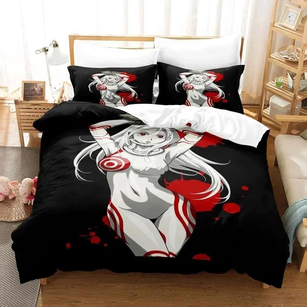 3D Anime Deadman Wonderland Printed Bed Set Duvet Cover Pillowcase Bedding Set Bed Linen Sheet Quilt Cover Full Queen King Size