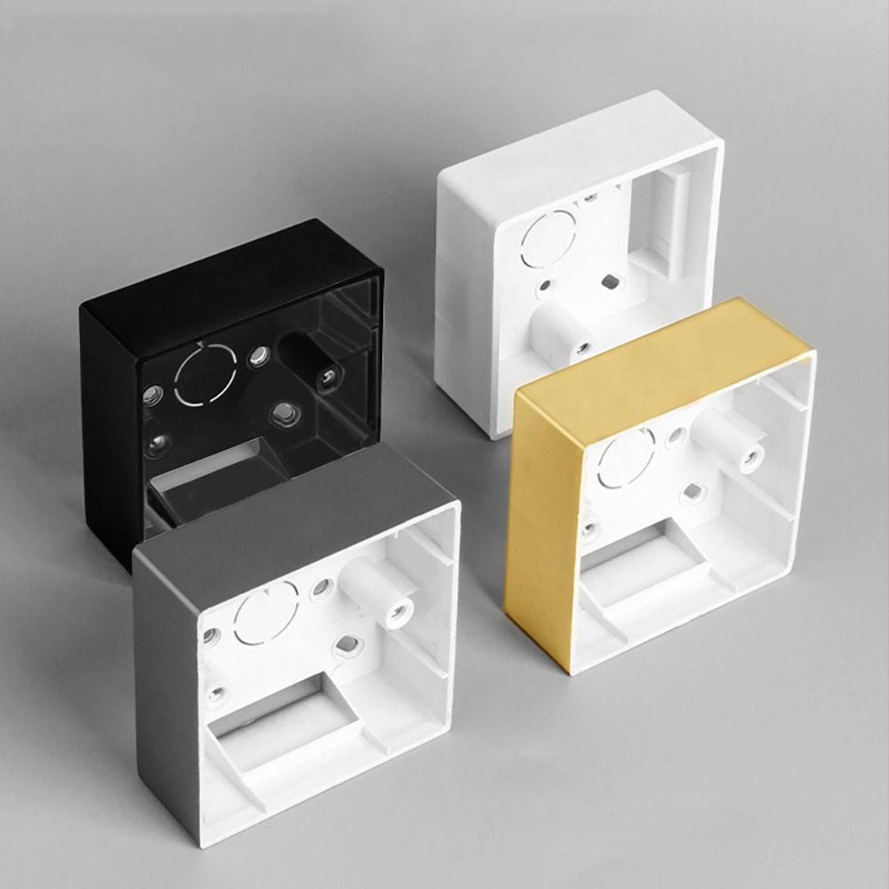 86 Type Switch Socket Box On-Wall Mount External Mounting Case Single/Double/Triple/Quadruple Wall Surface Junction Box Hardware