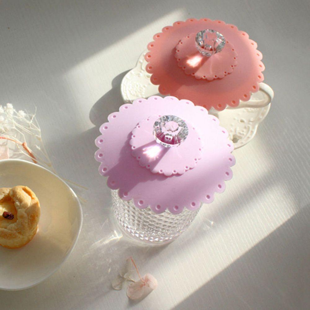 Glass Cup Accessories Leak Proof Anti-Dust Cup Seal Cup Lid Silicone Lids Cup Covers For Drinks